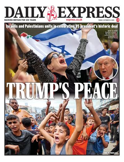 Daily Express Newspaper Front Page (UK) for 10 October 2025