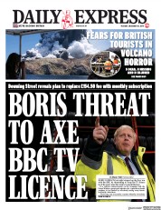 Daily Express (UK) Newspaper Front Page for 10 December 2019