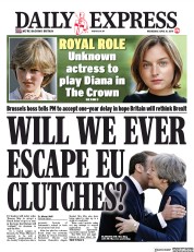 Daily Express (UK) Newspaper Front Page for 10 April 2019