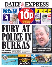 Daily Express (UK) Newspaper Front Page for 10 September 2016