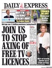 Daily Express (UK) Newspaper Front Page for 11 June 2019