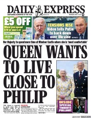 Daily Express (UK) Newspaper Front Page for 14 April 2021