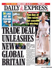 Daily Express (UK) Newspaper Front Page for 16 June 2021