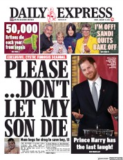 Daily Express (UK) Newspaper Front Page for 17 January 2020