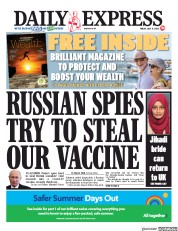 Daily Express (UK) Newspaper Front Page for 17 July 2020