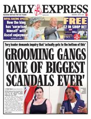 Daily Express front page for 18 June 2025