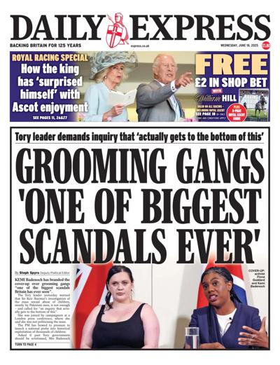Daily Express Newspaper Front Page (UK) for 18 June 2025