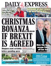 Daily Express (UK) Newspaper Front Page for 1 December 2018