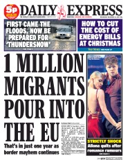 Daily Express (UK) Newspaper Front Page for 23 December 2015