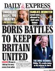 Daily Express (UK) Newspaper Front Page for 23 July 2020