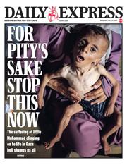 Daily Express front page for 23 July 2025