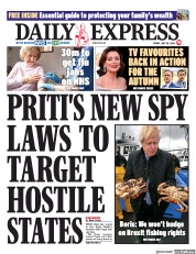 Daily Express (UK) Newspaper Front Page for 24 July 2020