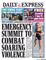 Daily Express (UK) Newspaper Front Page for 24 August 2019