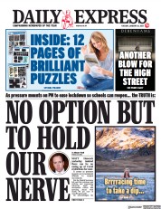 Daily Express (UK) Newspaper Front Page for 26 January 2021