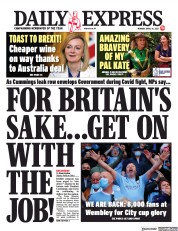 Daily Express (UK) Newspaper Front Page for 26 April 2021