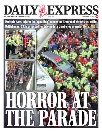Daily Express Newspaper Front Page (UK) for 27 May 2025