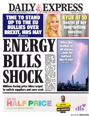 Daily Express (UK) Newspaper Front Page for 28 May 2018