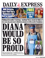 Daily Express (UK) Newspaper Front Page for 28 September 2019