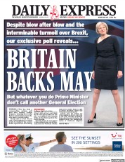 Daily Express (UK) Newspaper Front Page for 2 May 2018