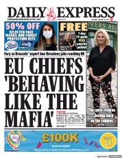 Daily Express (UK) Newspaper Front Page for 30 January 2021