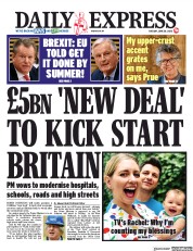 Daily Express (UK) Newspaper Front Page for 30 June 2020