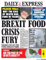 Daily Express (UK) Newspaper Front Page for 30 July 2018