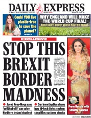 Daily Express (UK) Newspaper Front Page for 31 May 2018