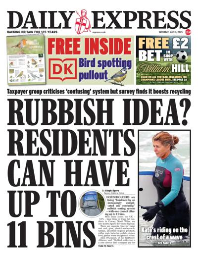 Daily Express Newspaper Front Page (UK) for 31 May 2025