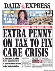 Daily Express (UK) Newspaper Front Page for 3 June 2020