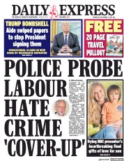 Daily Express (UK) Newspaper Front Page for 5 September 2018