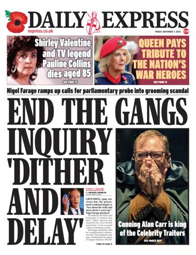 Daily Express Newspaper Front Page (UK) for 7 November 2025
