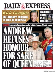 Daily Express (UK) Newspaper Front Page for 7 February 2020