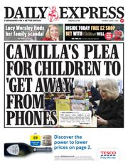 Daily Express front page for 7 March 2026