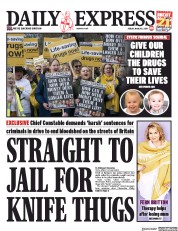 Daily Express (UK) Newspaper Front Page for 8 March 2019