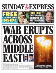 Daily Express Sunday front page for 1 March 2026