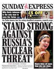 Daily Express Sunday front page for 24 November 2024