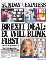 Daily Express Sunday (UK) Newspaper Front Page for 27 January 2019