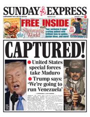 Daily Express Sunday front page for 4 January 2026