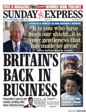 Daily Express Sunday (UK) Newspaper Front Page for 5 July 2020