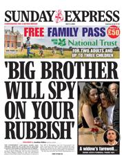 Daily Express Sunday front page for 6 July 2025