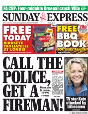 Daily Express Sunday (UK) Newspaper Front Page for 31 May 2015