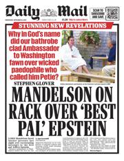 Daily Mail front page for 10 September 2025