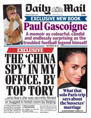 Daily Mail front page for 11 October 2025