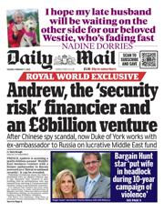 Daily Mail front page for 11 February 2025