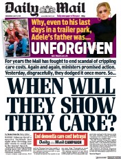 Daily Mail (UK) Newspaper Front Page for 12 May 2021