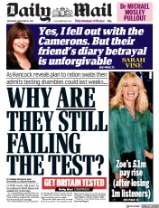 Daily Mail (UK) Newspaper Front Page for 16 September 2020