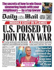 Daily Mail front page for 18 June 2025