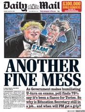 Daily Mail (UK) Newspaper Front Page for 18 August 2020