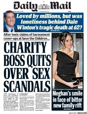 Daily Mail (UK) Newspaper Front Page for 20 April 2018