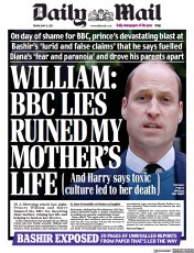 Daily Mail (UK) Newspaper Front Page for 21 May 2021